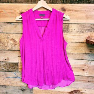Relaxed Fit Pink Sleeveless Tank Top Blouse Women's Small by Vince Camuto SZ Sm